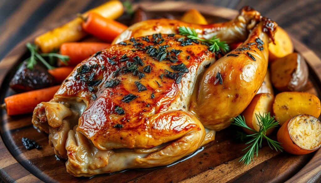 Roasted bone-in chicken breast