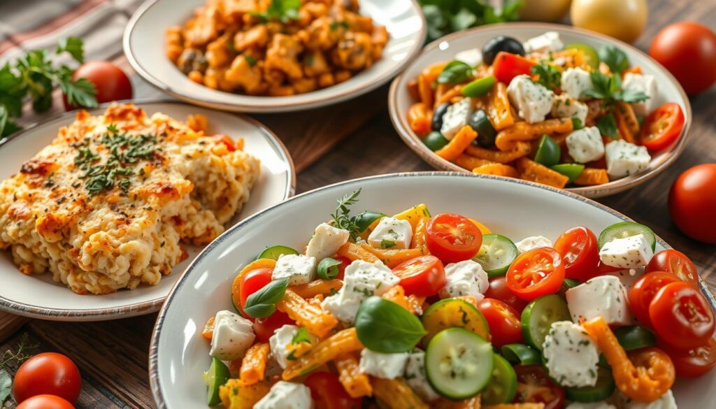 Savory cottage cheese dishes