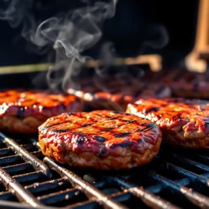 Bison burger patties