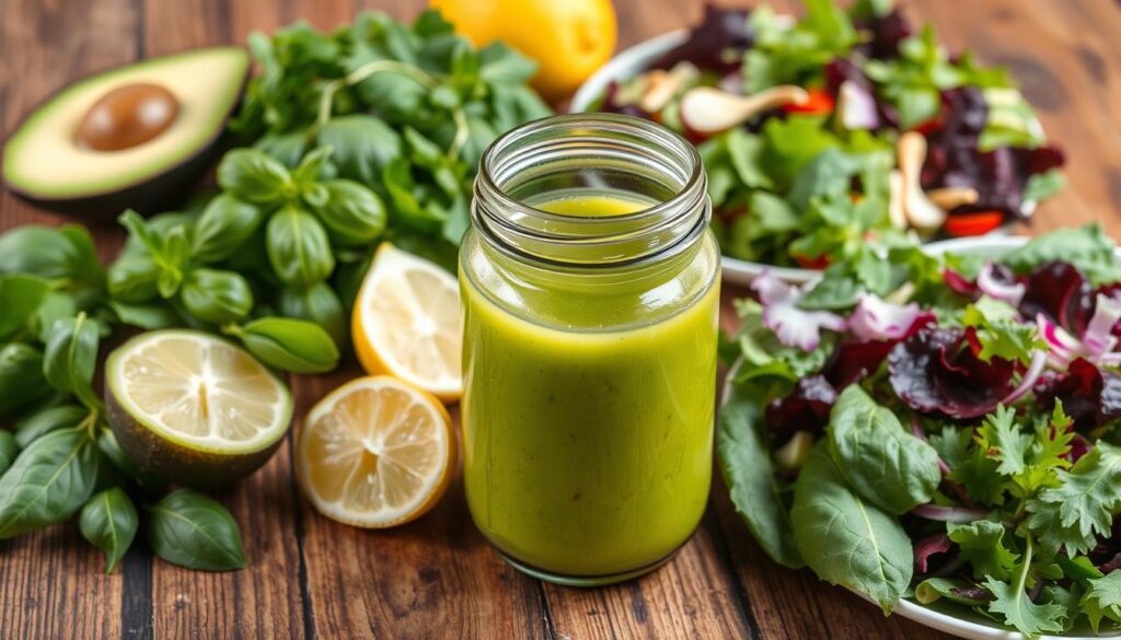 Green Goddess homemade salad dressing