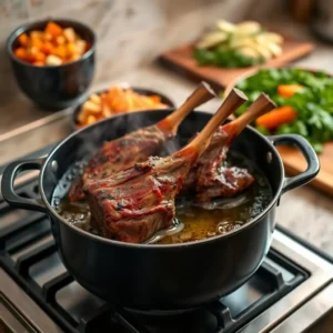 Braised lamb