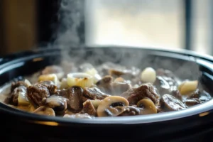 Slow Cooker Beef Stroganoff Recipe